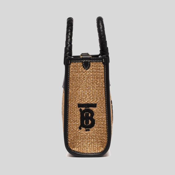 Burberry Mini Freya Tote Natural/Black RS-80661711