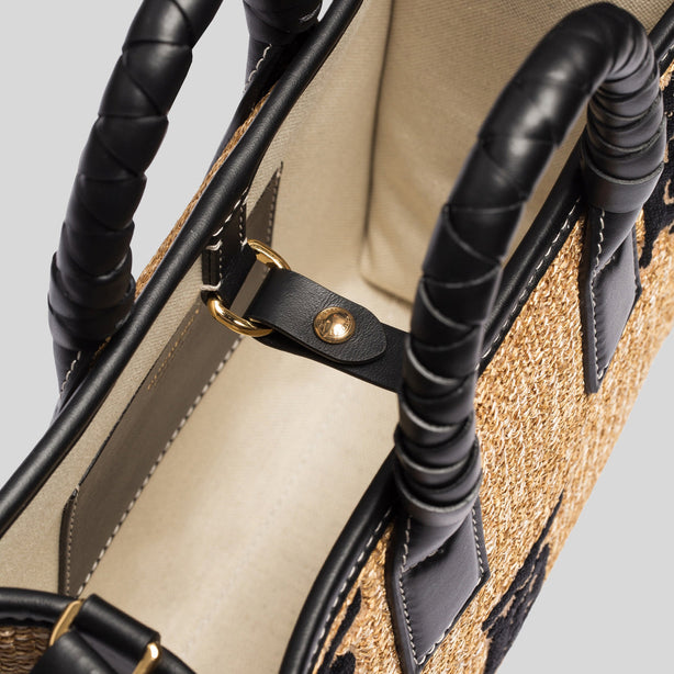 Burberry Mini Freya Tote Natural/Black RS-80661711
