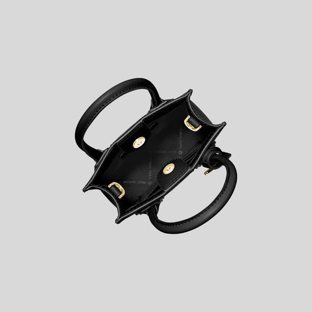 Michael Kors Mercer Extra-Small Pebbled Leather Crossbody Bag Black RS-35S1GM9T0L