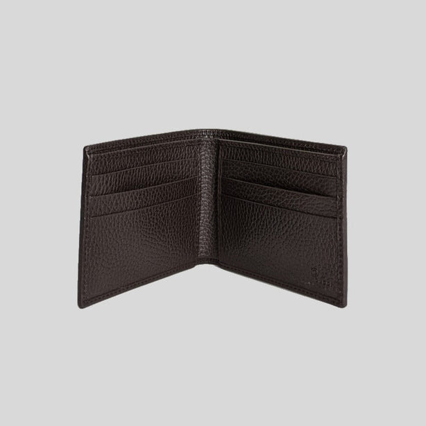 GUCCI Men's Signature Bifold Wallet Brown RS-260987