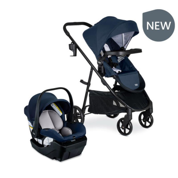Britax Willow Brook Travel System in Navy Glacier (US)