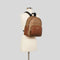 Coach Court Backpack In Signature Canvas Khaki Saddle RS-5671