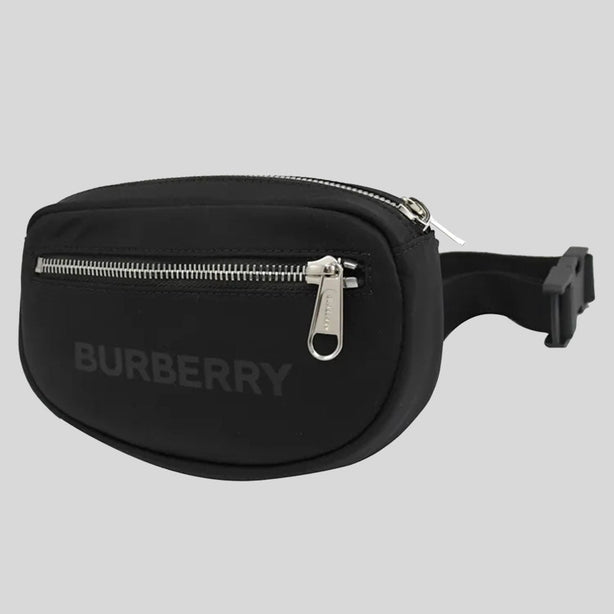 Burberry Cannon Branded Nylon Belt/Crossbody Bag Black RS-80528871