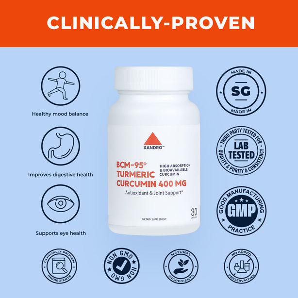 Xandro BCM-95¬Æ Turmeric Curcumin 400 mg