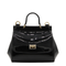 Sicily Mini Patent Leather Bag - Black