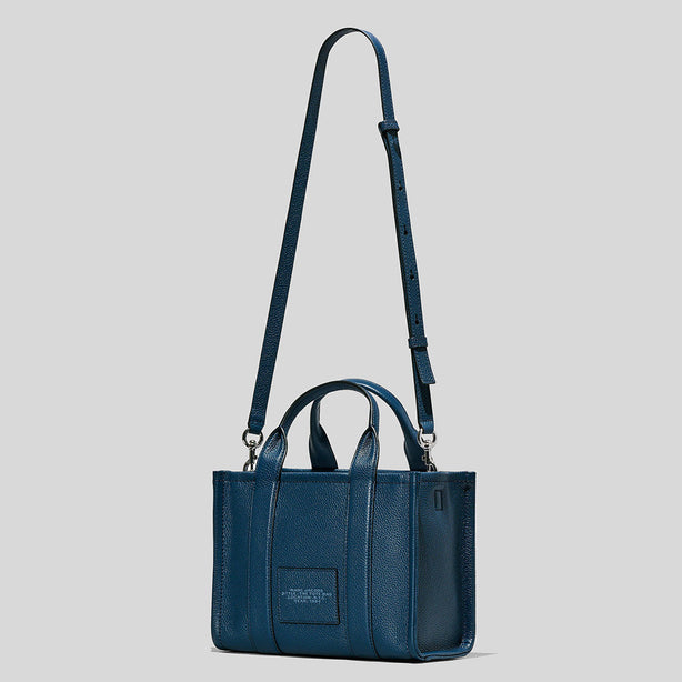 Marc Jacobs The Leather Small Tote Bag Traveler Tote Blue Sea RS-H009L01SP21