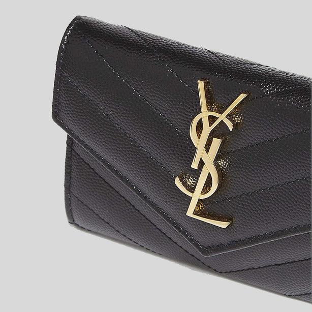 Yves Saint Laurent, Bags, Ysl Cassandre Matelass Small Zipped Pouch In  Grain De Poudre Embossed Leather