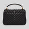 SAINT LAURENT YSL College Medium Chain Bag In Quilted Leather Black RS-600279BRM07