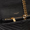SAINT LAURENT YSL College Medium Chain Bag In Quilted Leather Black RS-600279BRM07