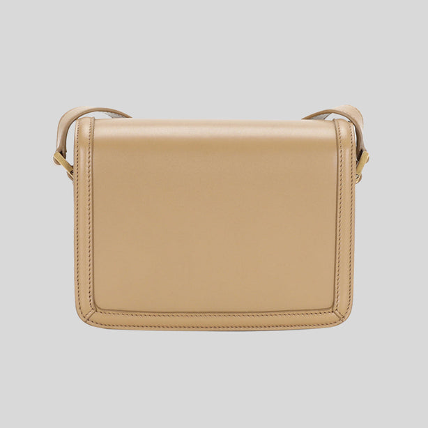 SAINT LAURENT YSL Solferino Small Satchel In Box Saint Laurent Leather Tan RS-6343060SX0W