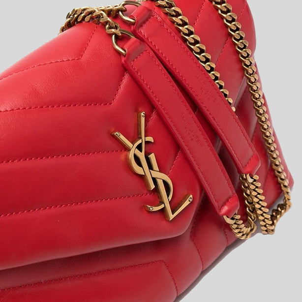 SAINT LAURENT YSL Loulou Small Chain Bag In Quilted 