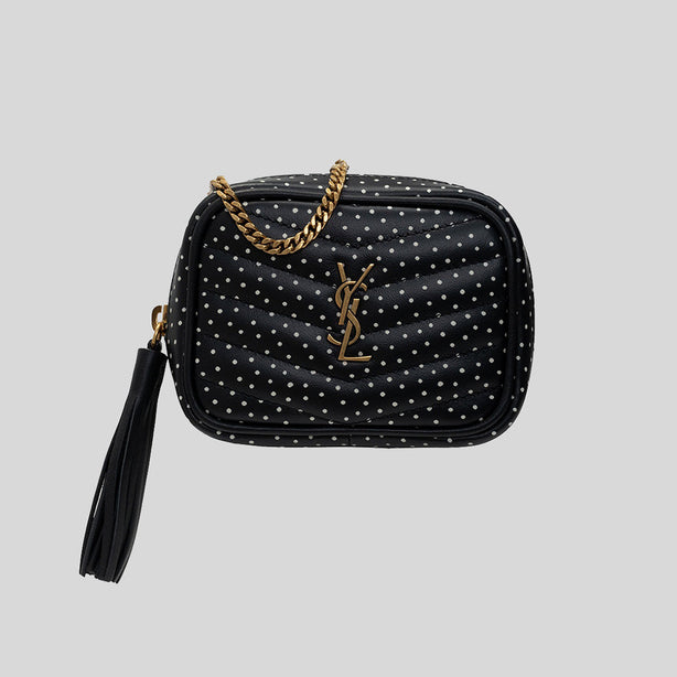 SAINT LAURENT YSL Lou Baby Shoulder Bag Black RS-6350882Q7474
