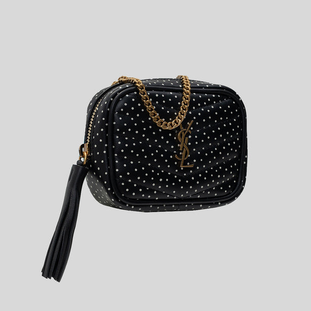 SAINT LAURENT YSL Lou Baby Shoulder Bag Black RS-6350882Q7474