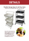 E70490 Rene Carro Kitchen Service Trolley (Plastic White)
