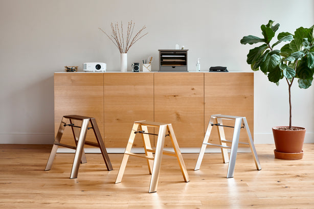 Ml222Si Lucano Alum 2-Step Stool (Silver) Premium Edition