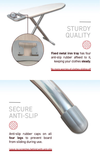 E70883 Rene Ironing Board Classic L 120X40Cm
