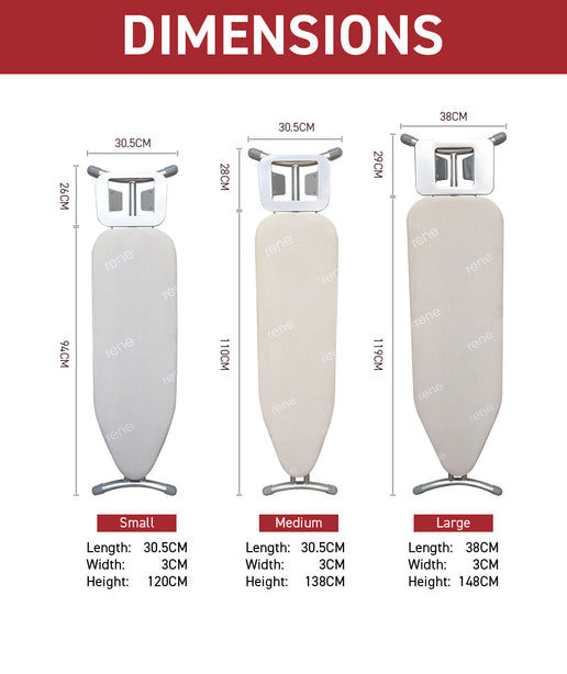 E70883 Rene Ironing Board Classic L 120X40Cm