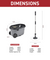 E70500 Rene Ollie Revolutionary Microfibre Spin Mop Set