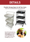 E70481 Rene Cielo Kitchen Service Trolley (Iron Matt Black)