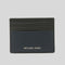 Michael Kors Cooper Pebble Leather Tall Card Case Navy RS-36F9LC0D2L