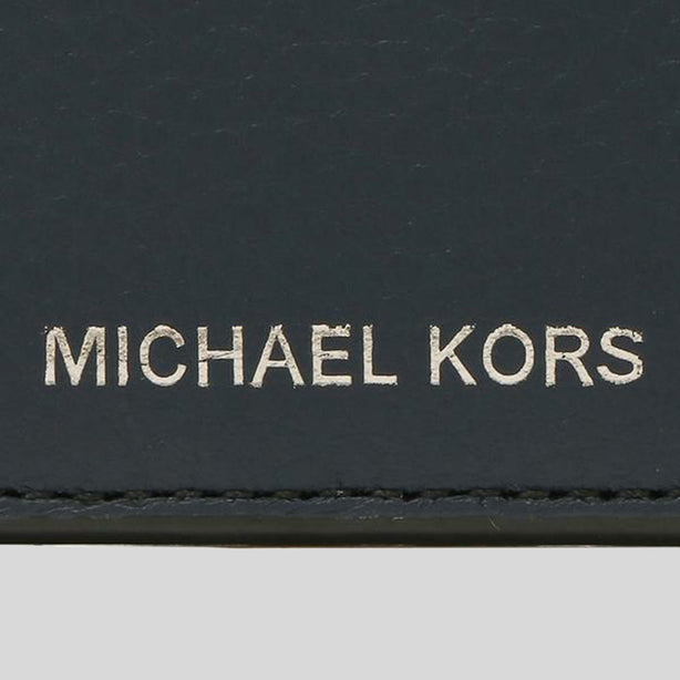 Michael Kors Cooper Pebble Leather Tall Card Case Navy RS-36F9LC0D2L