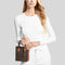 Michael Kors Mercer Extra-Small Logo and Leather Crossbody Bag Brown RS-35T1GM9C0I