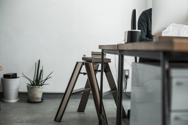 Ml222Bz Lucano Alum 2-Step Stool (Bronze) Premium Edition