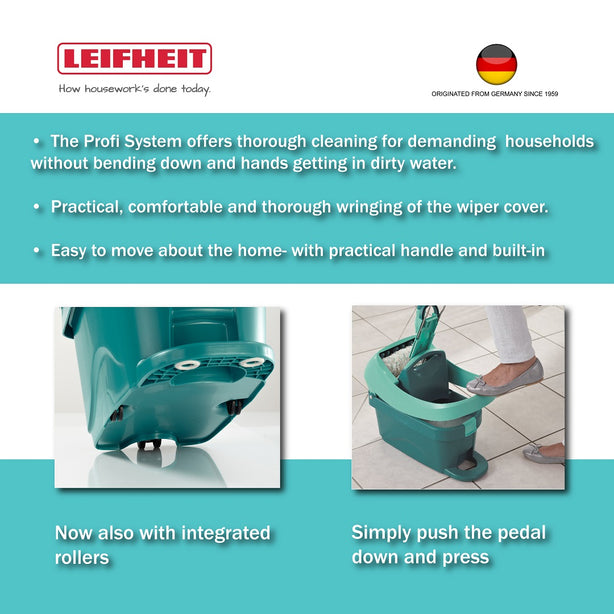 L55076+L55045 Profi System Mop & Bucket With Rollers Set