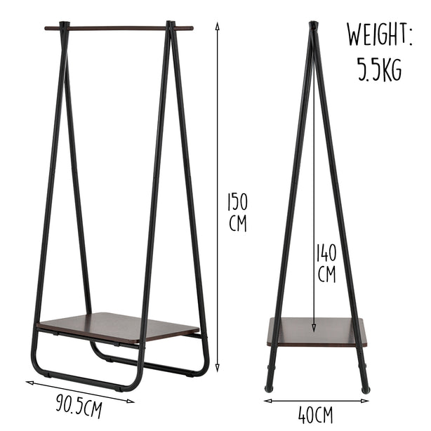 E70461 Rene Swing Clothes Storage Rack Brown