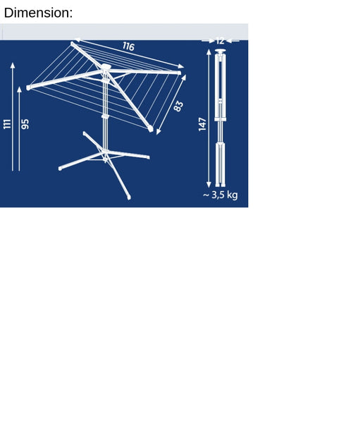 L82500 Standing Rotary Dryer Linopop-up 140