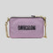 Moschino Couture Teddy Embroidered Chain Crossbody Bag Soft Lilac RS-A7525
