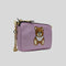 Moschino Couture Teddy Embroidered Chain Crossbody Bag Soft Lilac RS-A7525