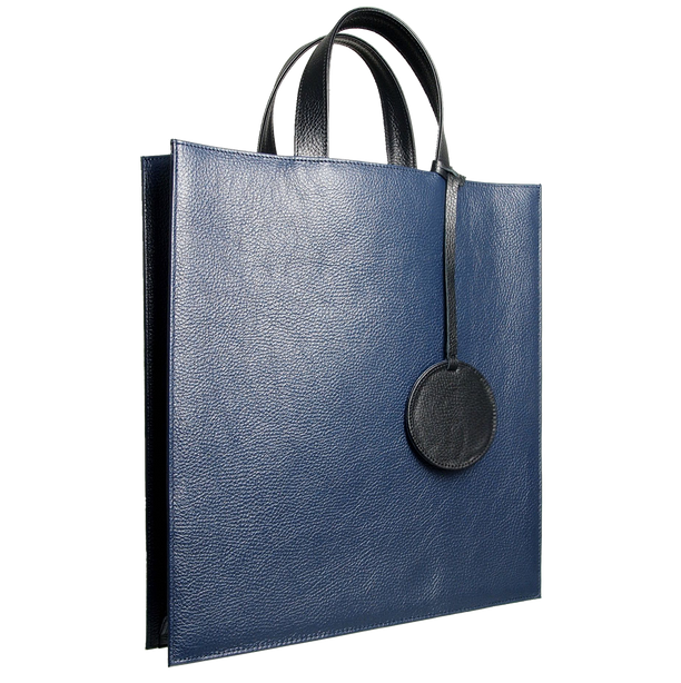 72 Smalldive Pebbled Leather Vertical Briefcase Tote