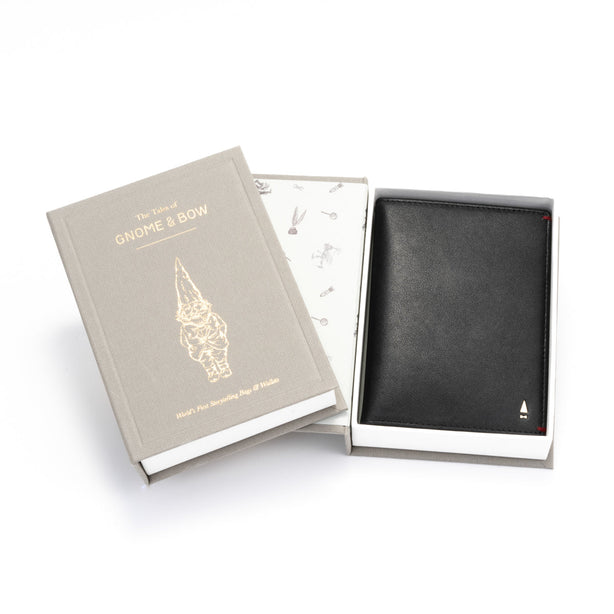 GNOME & BOW Gulliver Passport Holder Women Men (100% Genuine USA Nappa Leather / RFID Blocking)-RB