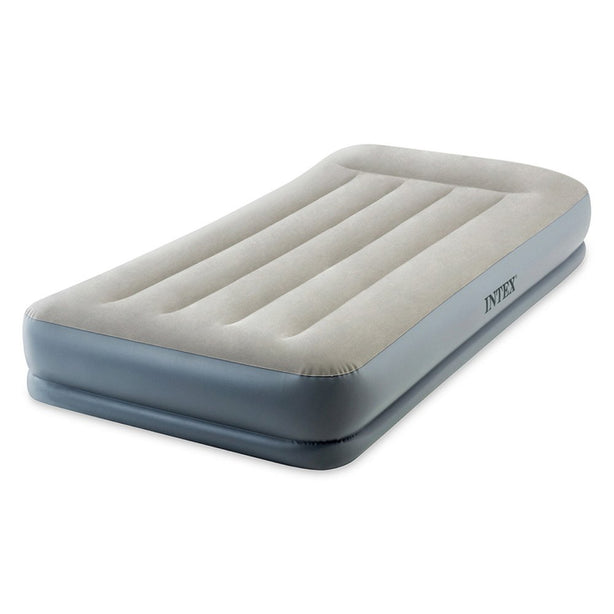 Intex Dura-Beam® Standard - Pillow Rest Air Mattress 30cm w/ Built-in Electric Pump - Twin