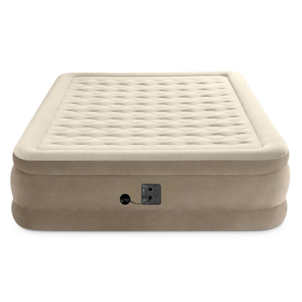 Intex Dura-Beam® Deluxe - Ultra Plush Air Mattress 45cm w/ Built-In Electric Pump - Queen