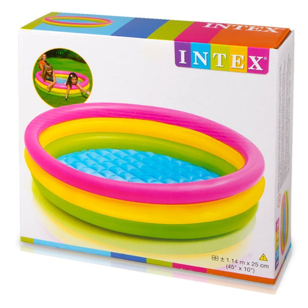 Intex Sunset Glow 3-Ring Inflatable Pool (114 x 25cm)