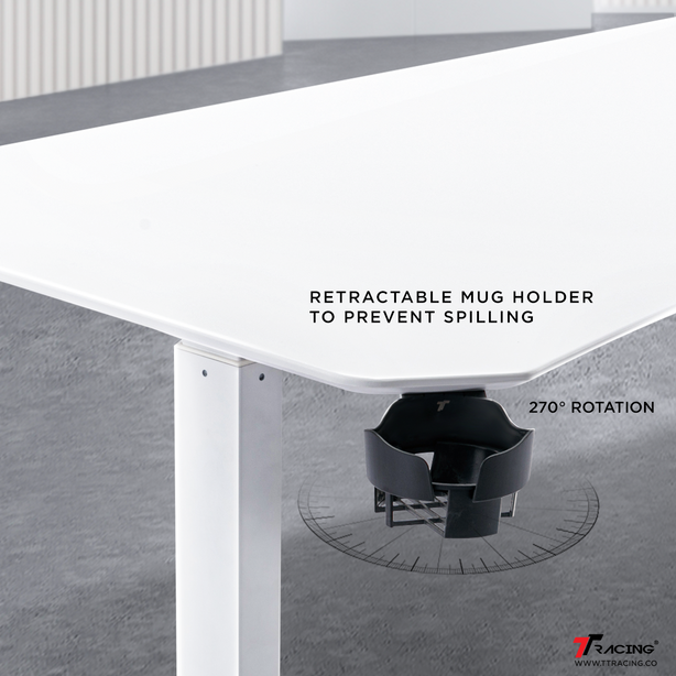 TTRacing Titus Smart Desk M Size 1.2M Desk - Onyx