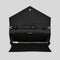 SAINT LAURENT YSL Matelasse Chain Wallet In Grain De Poudre Embossed Leather Black RS-377828BOW01