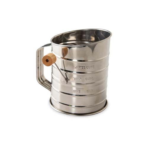 Nordicware S/S Flour Sifter W/Beechwood Handle