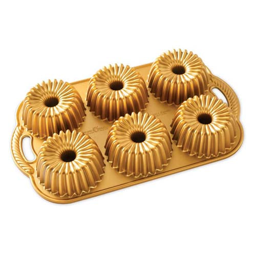 Nordicware Cast Alum Brilliance Bundtlette Pan With 6 Cavity