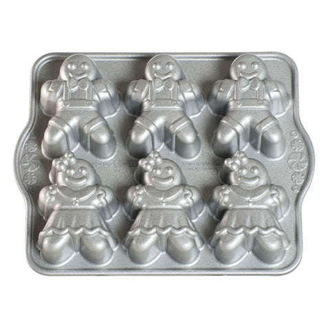 Nordicware Cast Alum Gingerbread Kids Cakelet Pan