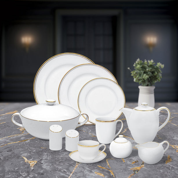 Charles Millen Signature Fine Bone China Collection, Gold