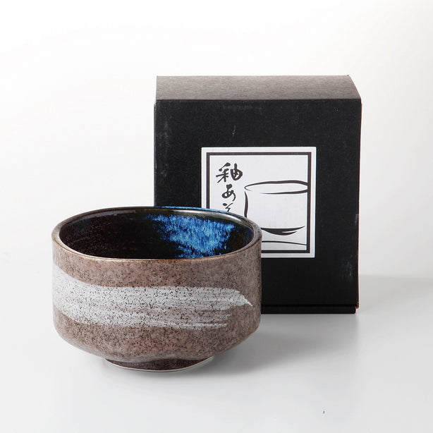 Tsuru 1 Piece Tea Cup Gift Set, Brown/Grey