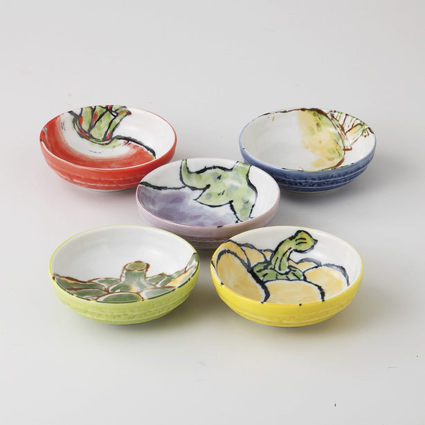 Tsuru 5 Piece Small Dish Gift Set, B