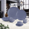 Soiree Ascot, Fine Porcelain Tableware, Deep Coup Plate, Denim Blue