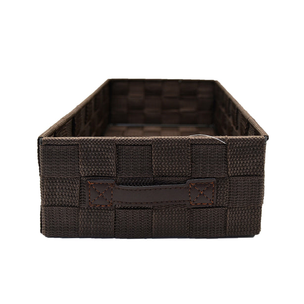 Suzanne Sobelle By Charles Millen Classic Home Organiser Collection, Rectangle Tray, Large, Dark Brown