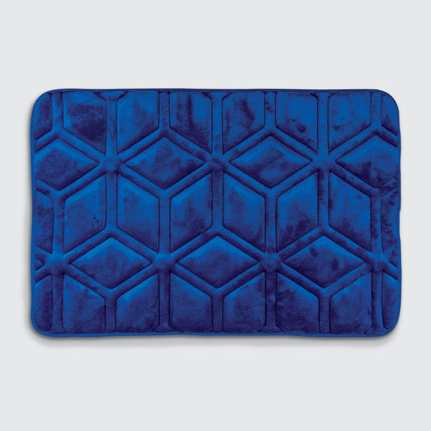 Charles Millen Signature Collection Viana Memory Foam Anti-Slip Mat, Cobalt Blue