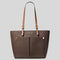 Michael Kors Jet Set Medium Logo Pocket Tote Bag Brown RS-35F3GTVT3B