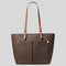 Michael Kors Jet Set Medium Logo Pocket Tote Bag Brown RS-35F3GTVT3B